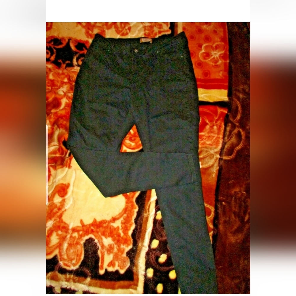 BUTT I LOVE YOU WAX JEAN Dark Black 5 Pocket Taper Leg Stretch Butt Lift Jean 20